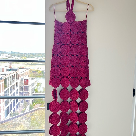 Simon Miller Beep Beep Dress in Magenta XS - Picture 5 of 5